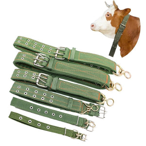 Strong Durable Belay Tie Adjustable Cattle Collar Cow Hauling Collar Livestock Feeding Supply Canvas Belt  Veterinary Equipment