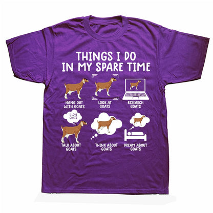 Things I Do In My Spare Time - Gifts T-shirt for Goat Lovers