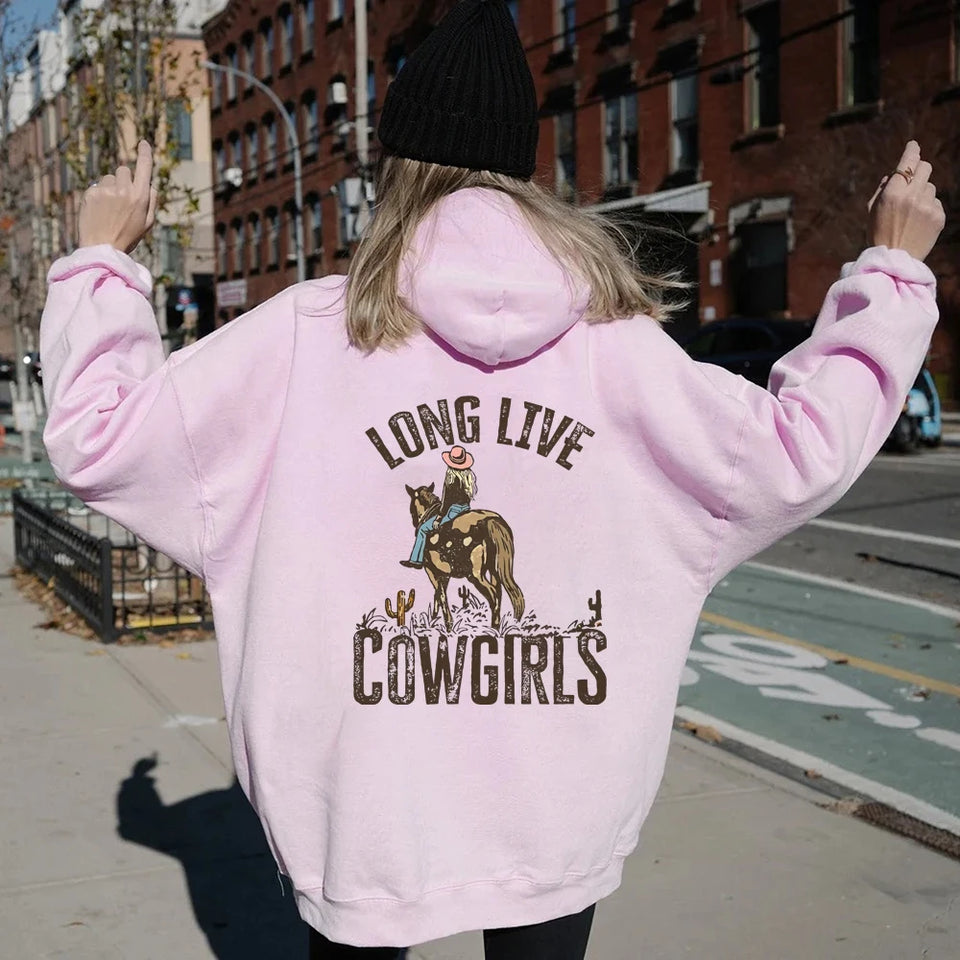 Long Live Cowgirls Vintage Western Hoodie