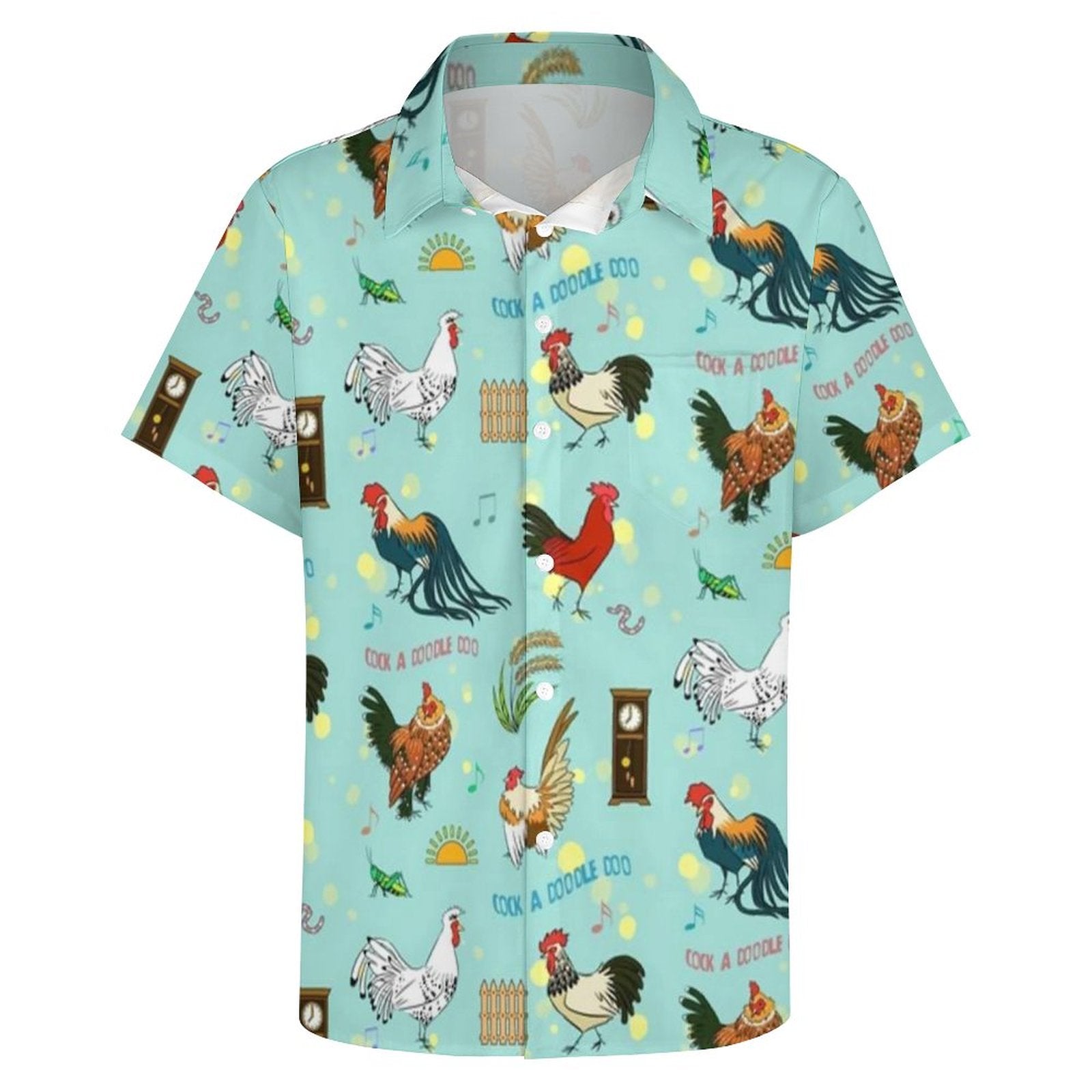 Chicken pattern Hawaiian Shirt - myfunfarm