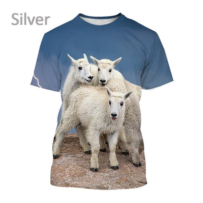 Funny Goat Printing Unisex T-shirt - myfunfarm