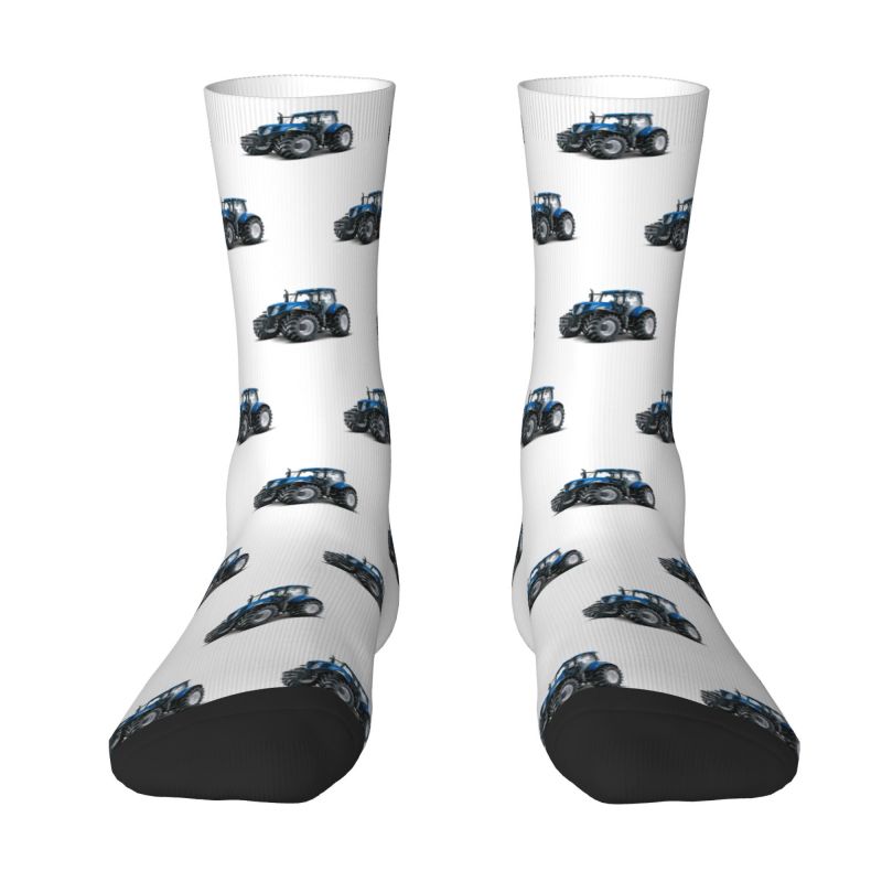 Tractor print Crew Unisex  Socks for farmer