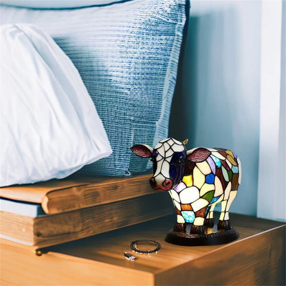 Retro Animal Table Lamps Indoor Lighting with Electronic Light Bulb USB Powered Bedside Lampshade Night Lights For Living Room