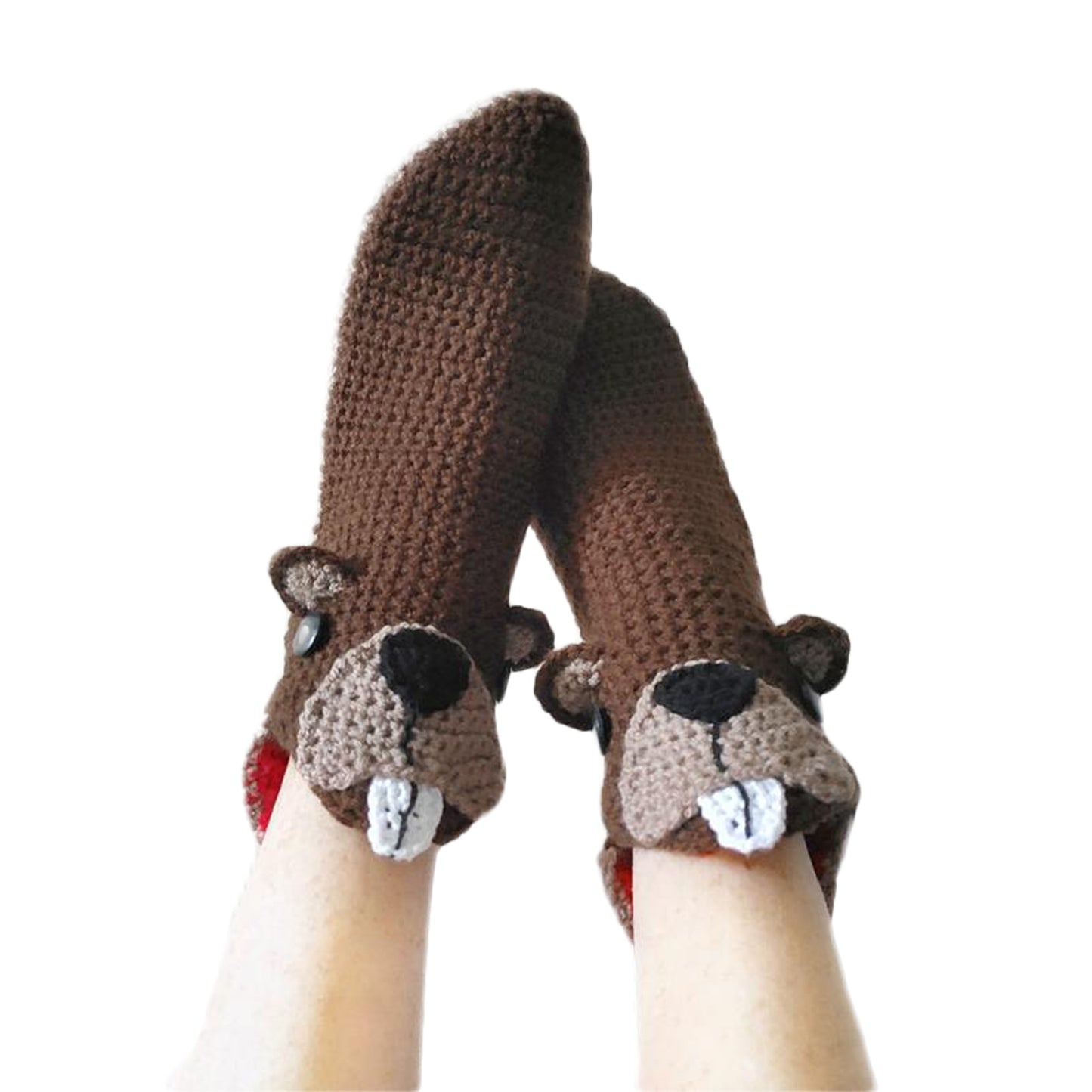 Winter Knitting Hand Crochet Women's Socks 3D Animals - myfunfarm