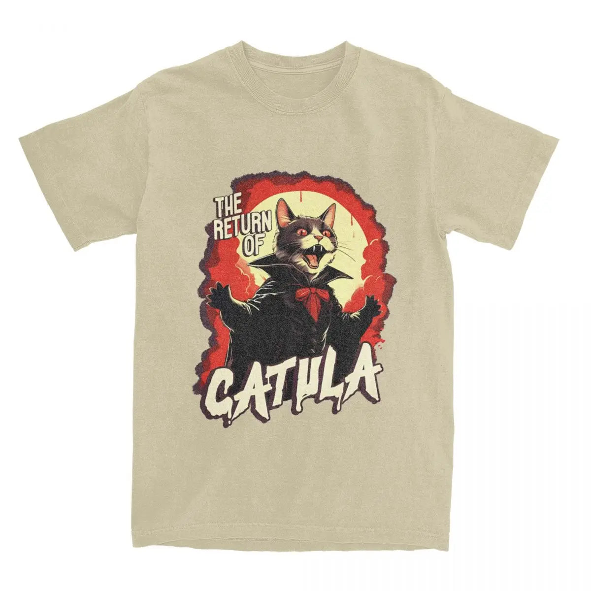 The Return Of Vampurr Cat Dracula Halloween T Shirt Cotton - myfunfarm