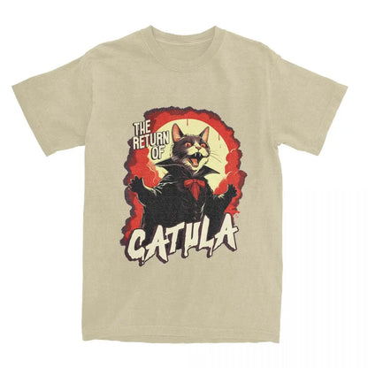 The Return Of Vampurr Cat Dracula Halloween T Shirt Cotton - myfunfarm