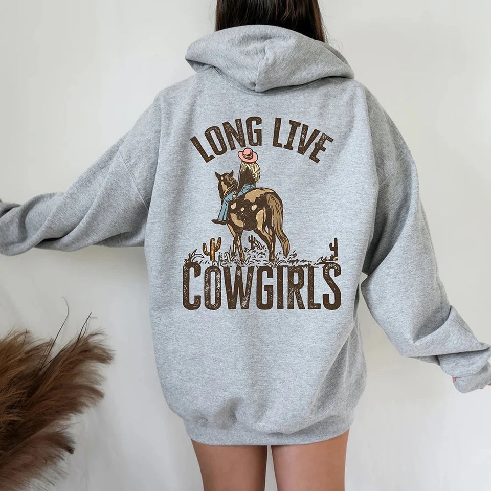 Long Live Cowgirls Vintage Western Hoodie