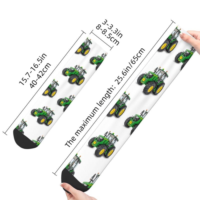 Tractor print Crew Unisex  Socks for farmer