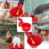 Chicken Drinking Cup Automatic Drinker Chicken Feeder Plastic Poultry Waterer Drinking Water Feeder for Chicks Duck Goose Quail