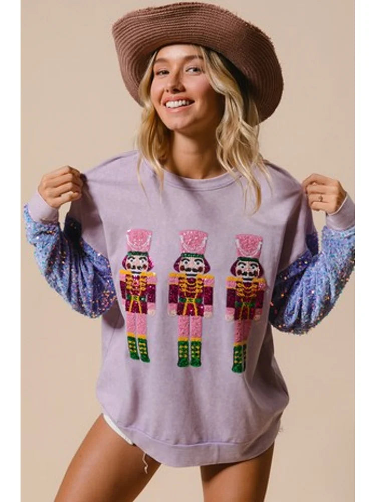 Glitter Women sweatshirt Merry Christmas - myfunfarm