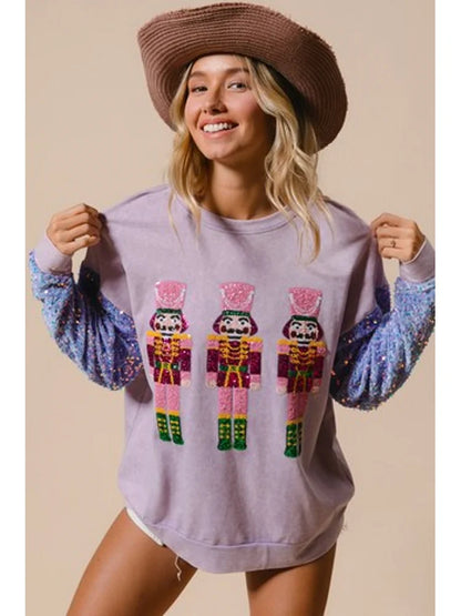 Glitter Women sweatshirt Merry Christmas - myfunfarm