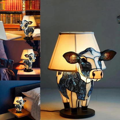Cow Night Light Cow Room Decor Portable Cow Night Light Gift USB Animal Table Lamp For Bedroom Living Room Daycare Office