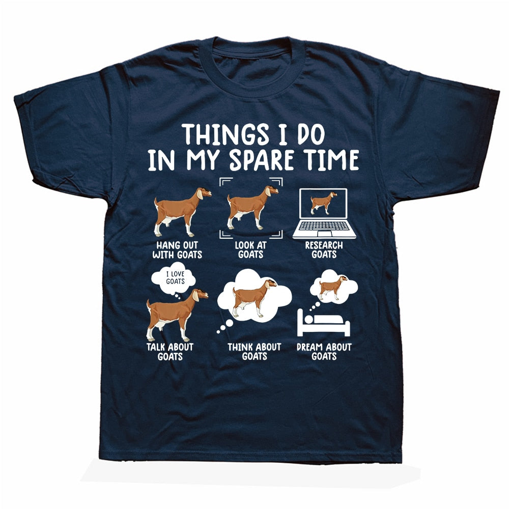Things I Do In My Spare Time - Gifts T-shirt for Goat Lovers
