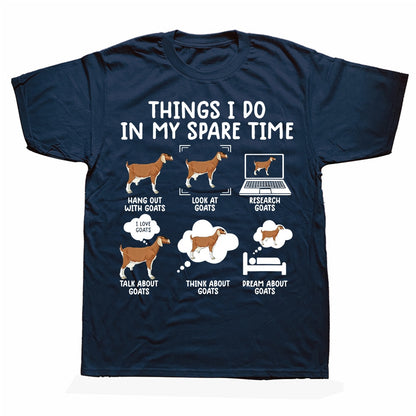 Things I Do In My Spare Time - Gifts T-shirt for Goat Lovers
