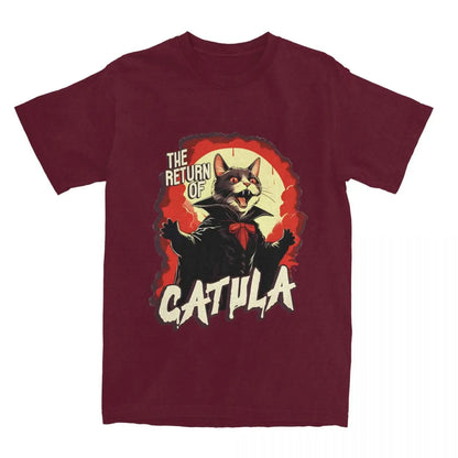 The Return Of Vampurr Cat Dracula Halloween T Shirt Cotton - myfunfarm