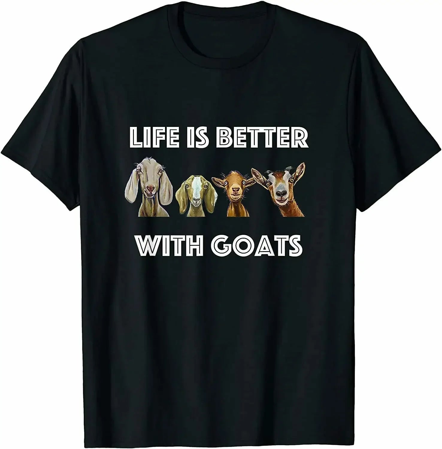 Life Is Better with Goats  T-shirts for Goat Lovers - myfunfarm