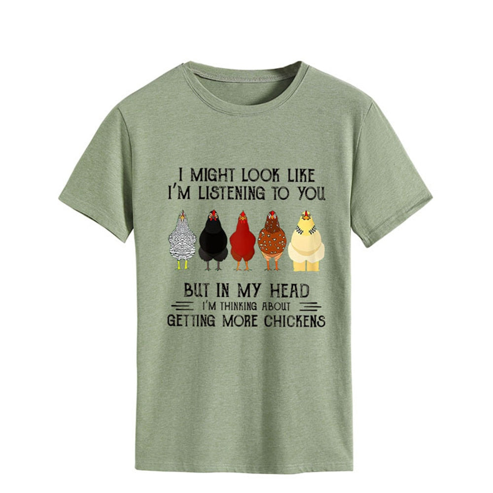 I Might Look Like Im Listening To You But In My Head - Unisex t-shirt - myfunfarm