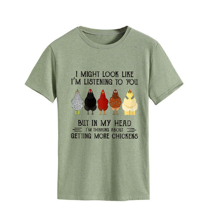 I Might Look Like Im Listening To You But In My Head - Unisex t-shirt - myfunfarm