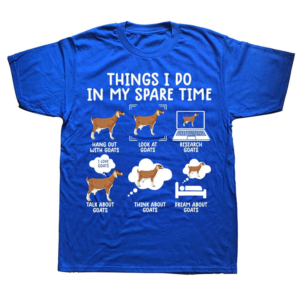 Things I Do In My Spare Time - Gifts T-shirt for Goat Lovers