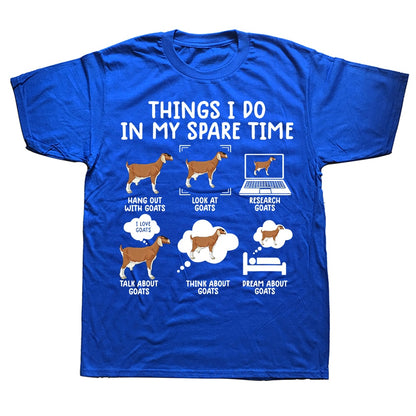 Things I Do In My Spare Time - Gifts T-shirt for Goat Lovers