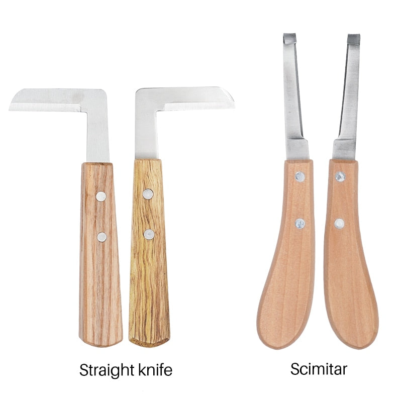 2Pcs/set Cattle Horse Repair Hoof Knife Hoof Cutter Right/left Hand Animal Foot Pruning Tool Shears Farm Veterinary Supplies - myfunfarm