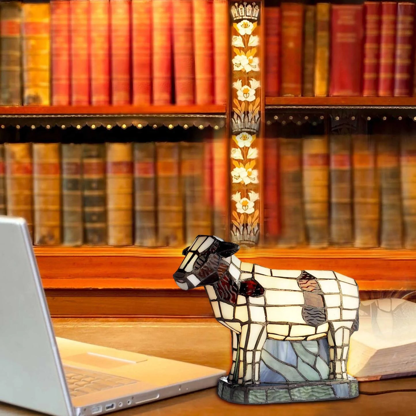 Beautiful Cow Table Lamp Bedside Table Lamp With Usb A+C Ports Bedside Lamp For Living Room Bedroom Dormitory Bulk Ornament - myfunfarm