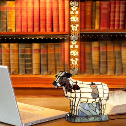 Beautiful Cow Table Lamp Bedside Table Lamp With Usb A+C Ports Bedside Lamp For Living Room Bedroom Dormitory Bulk Ornament - myfunfarm