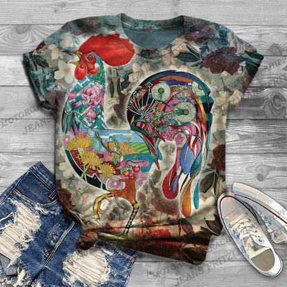 Chicken 3d Print Unisex T-shirt