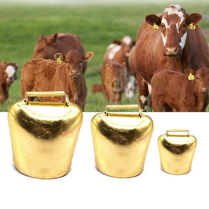 Cow Horse Sheep Grazing Copper Bells Metal Thicken Anti-Lost Cattle Sheep Copper Bell Loud Crisp Spread Farther Cow Prevent Loss