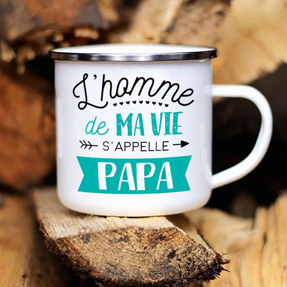 Best Dad In The World Camping Mug  Gift for Papa