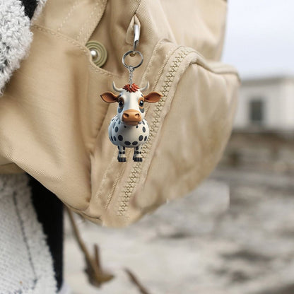 Cow Cartoon Cute Car Keychain ornaments - myfunfarm