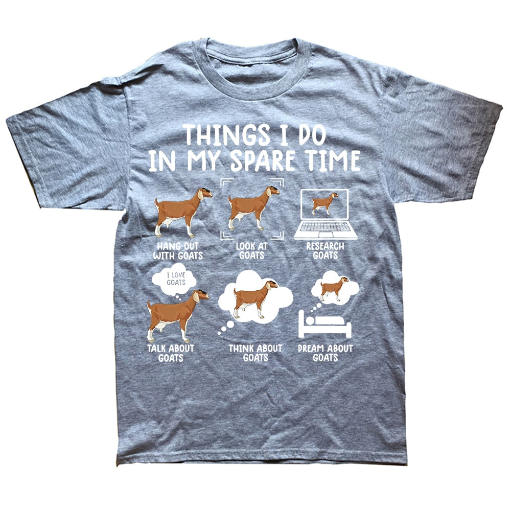 Things I Do In My Spare Time - Gifts T-shirt for Goat Lovers
