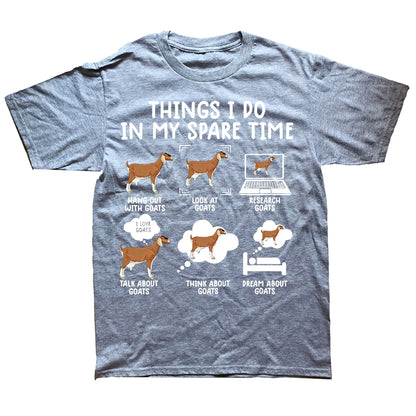 Things I Do In My Spare Time - Gifts T-shirt for Goat Lovers