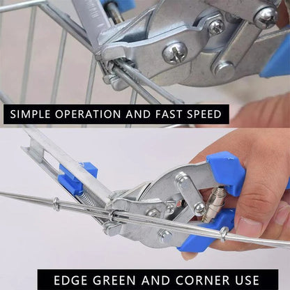 Hog Ring Plier Tool and 600pcs M Clips Staples Chicken Mesh Cage Wire Fencing Caged clamp Poultry supplies Dropshipping