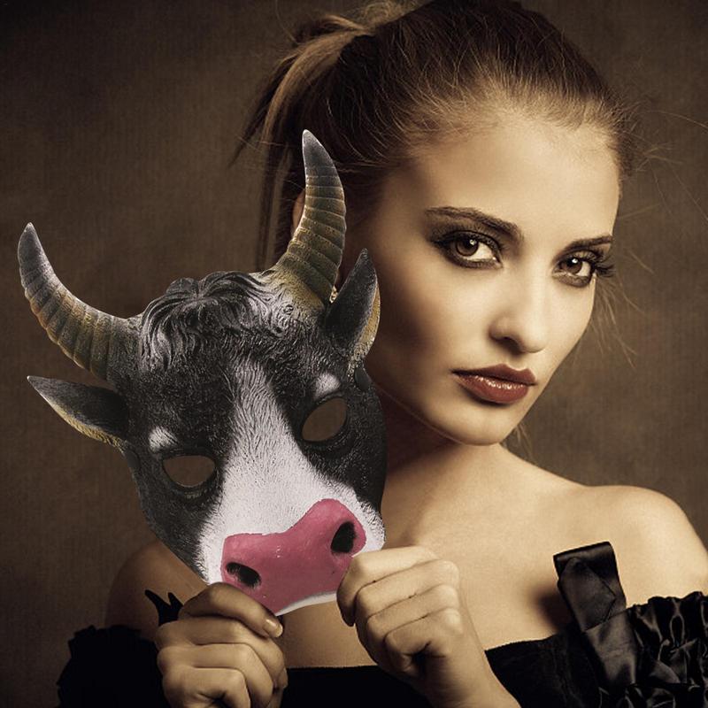 Face Cover Mask For Halloween Horror Scary Cow Head - myfunfarm