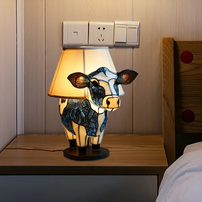 Cow Night Light Cow Room Decor Portable Cow Night Light Gift USB Animal Table Lamp For Bedroom Living Room Daycare Office