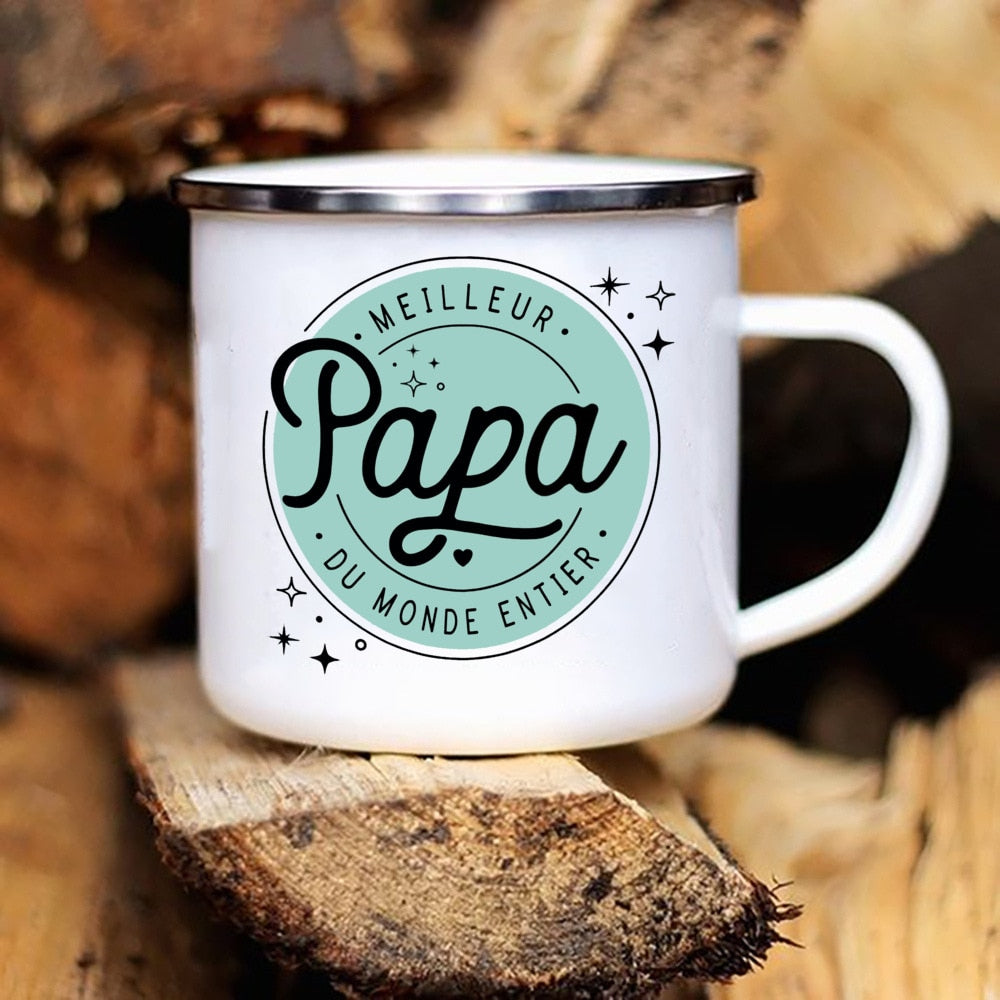 Best Dad In The World Camping Mug  Gift for Papa