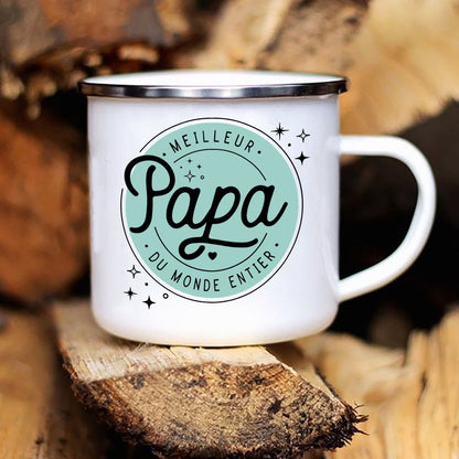 Best Dad In The World Camping Mug  Gift for Papa