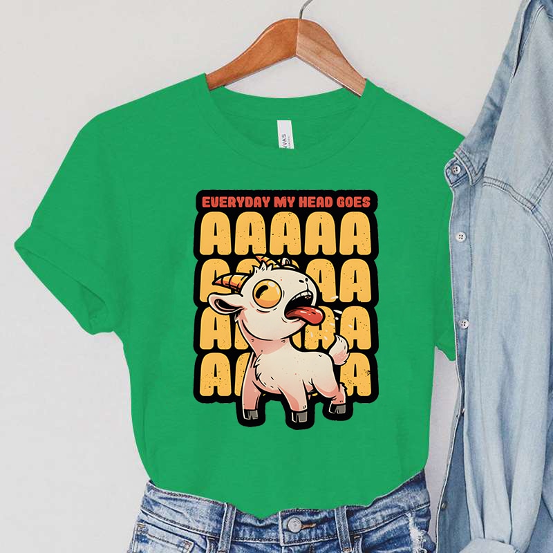 Everyday My Head Goes AAAA Women T-Shirts for Goat Lovers