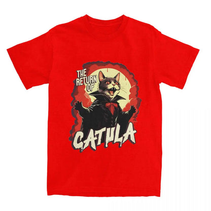 The Return Of Vampurr Cat Dracula Halloween T Shirt Cotton - myfunfarm