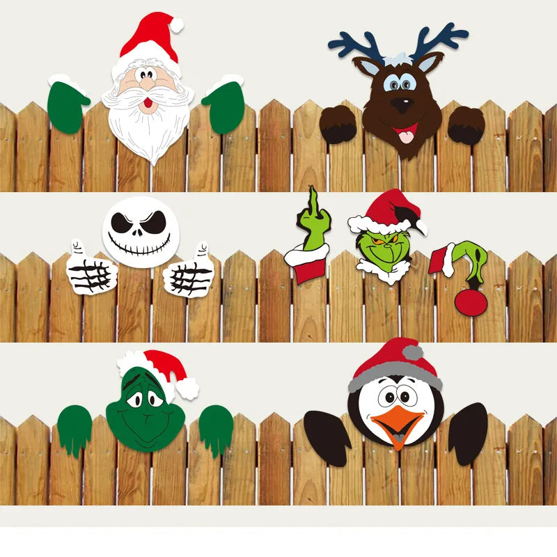 Christmas Decoration Wooden Santa Claus Elk