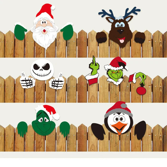 Christmas Decoration Wooden Santa Claus Elk