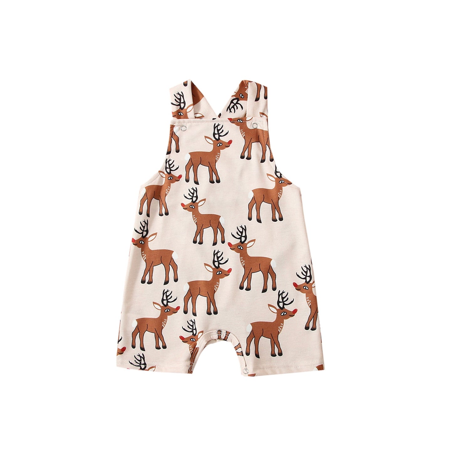 Baby Western Cowboy Jumpsuits Cartoon Cattle Print
