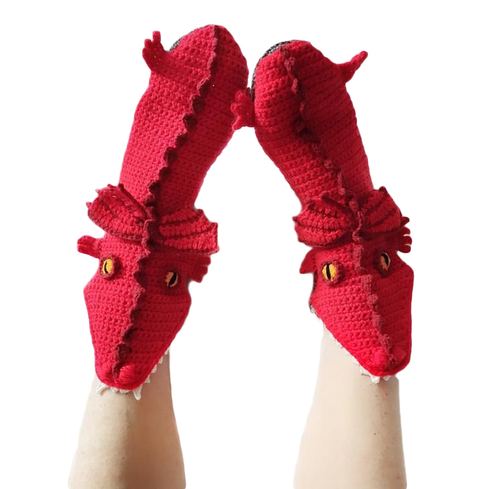 Winter Knitting Hand Crochet Women's Socks 3D Animals - myfunfarm