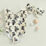 Summer Toddler Newborn Baby Girls Swimsuits Cactus/Cattle/Horse