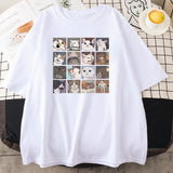 Meme Cats Puzzle Creativity Printed  Funny Oversize T-Shirts - myfunfarm