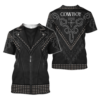 Western Cowboy Graphic Unisex T-Shirt Cosplay Costumes - myfunfarm