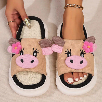 Lovely Cow Indoor House Slippers