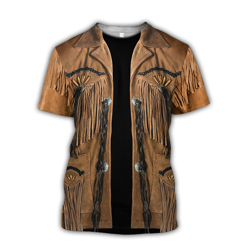 Western Cowboy Graphic Unisex T-Shirt Cosplay Costumes - myfunfarm