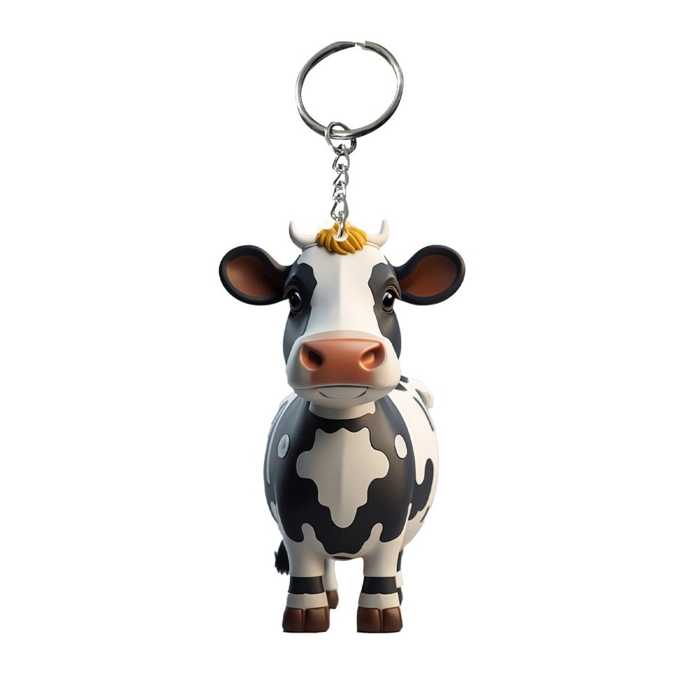 Cow Cartoon Cute Car Keychain ornaments - myfunfarm